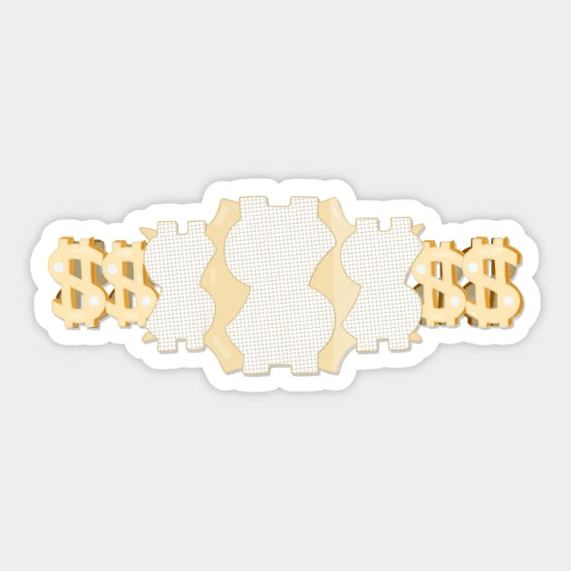 Million Dollar Champion Sticker by WrestleWithHope